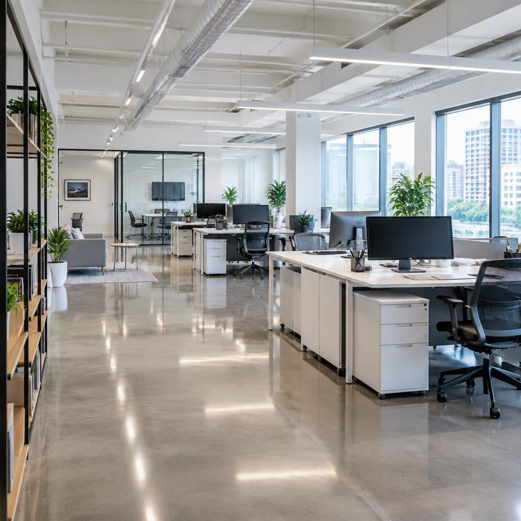 Office clean, Canary Wharf